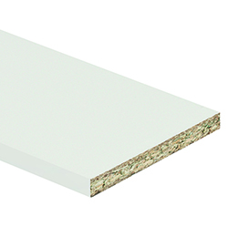 Hyllplan Vit 115BS - ABS 1 mm 2-sid